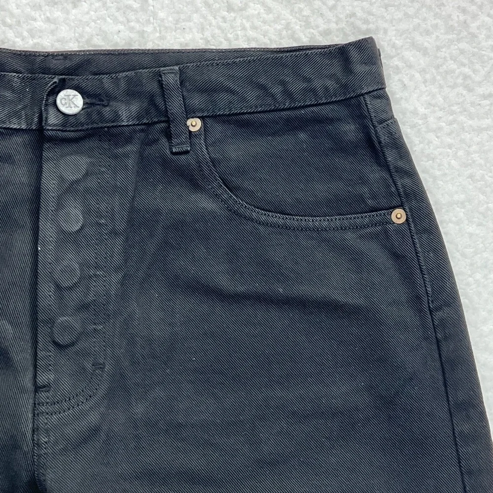 Calvin Klein Jeans Easy Fit Tapered Leg Button Fly Black Women's Size 13 VTG NWT